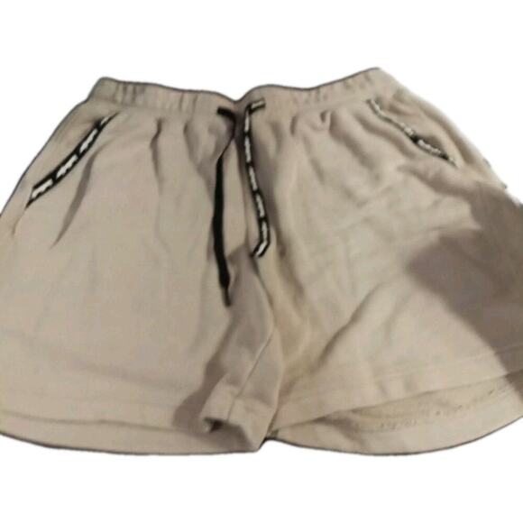 Hollister Other - Hollister Mens Jogger Shorts Sz. Med. Beige Black Trim With Spellout